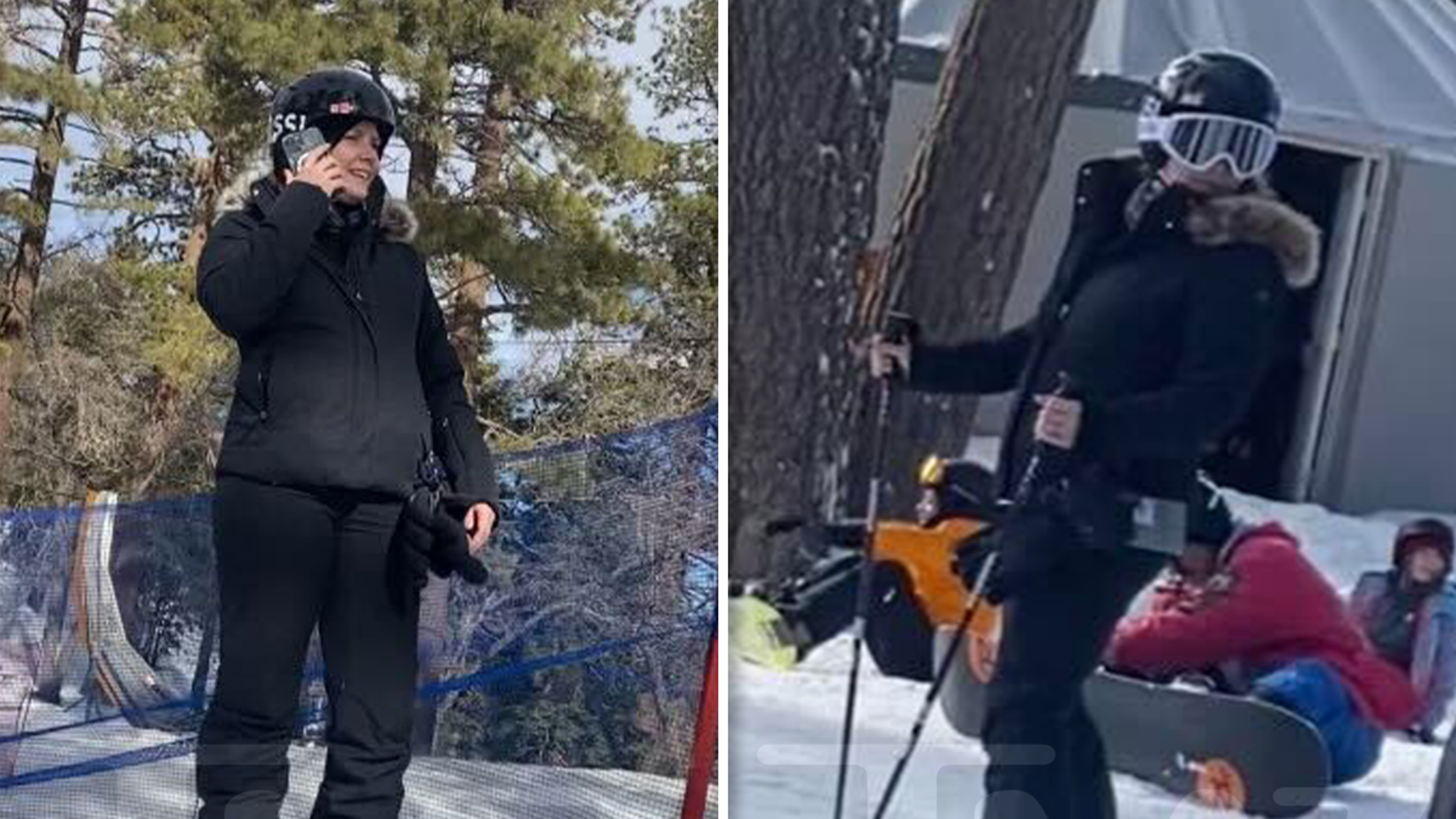 Amy Adams goes skiing with her husband and daughter in Southern California