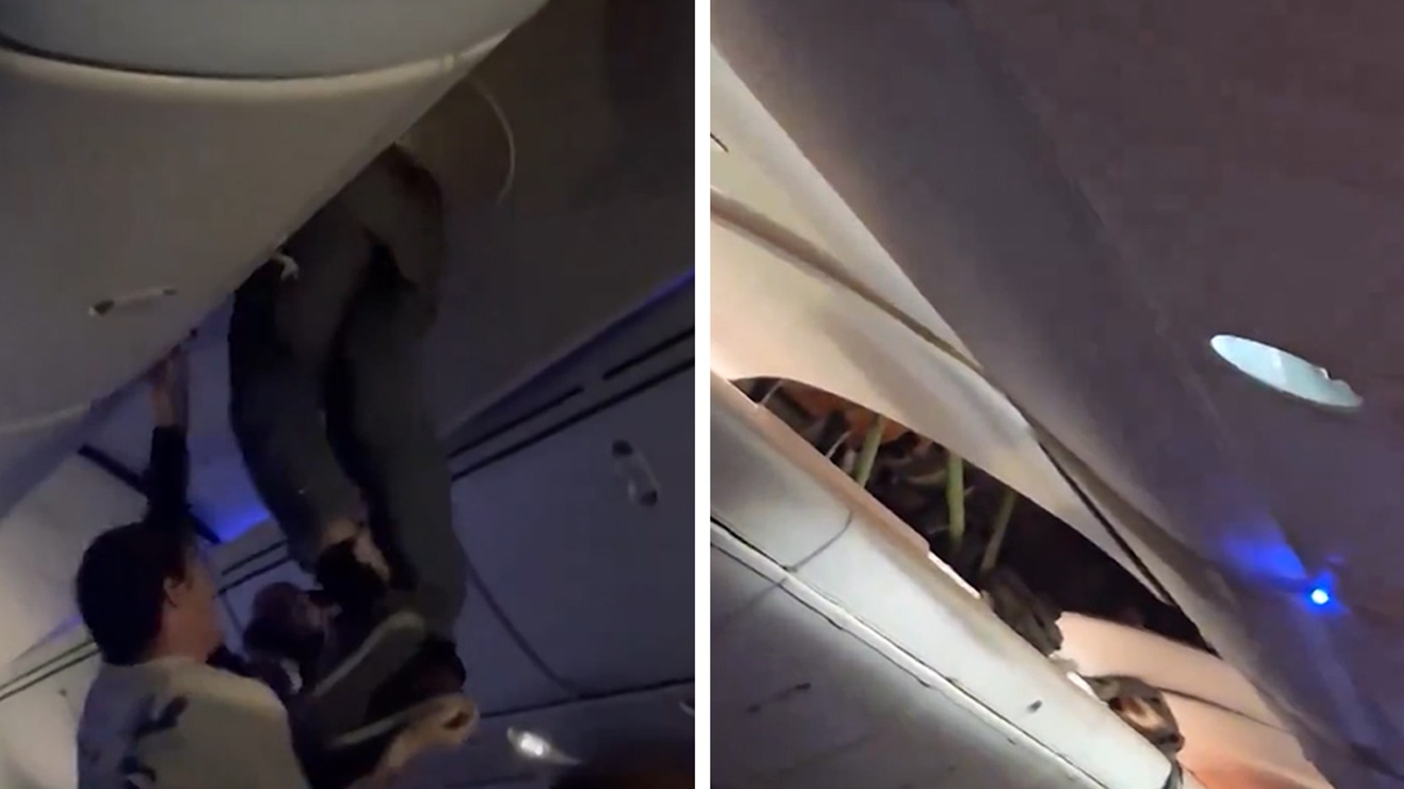 Un vol de Boeing dans de fortes turbulences : une vidéo montre un passager coincé dans le plafond