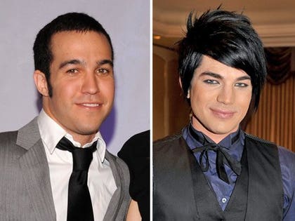 Pete Wentz and Adam Lambert