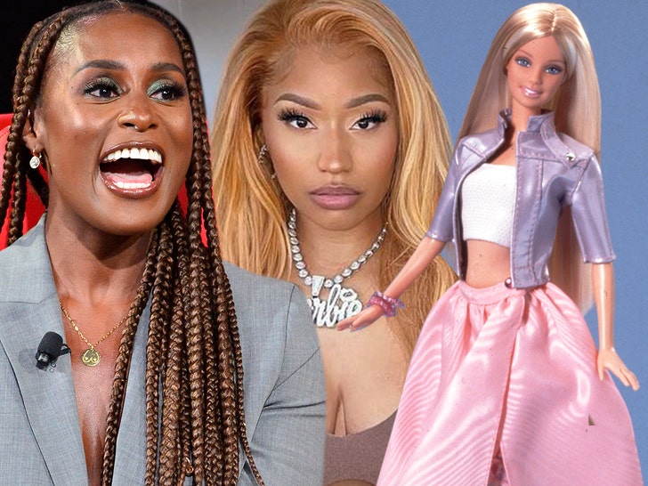 Barbie doll nicki minaj and Issa Rae getty insta