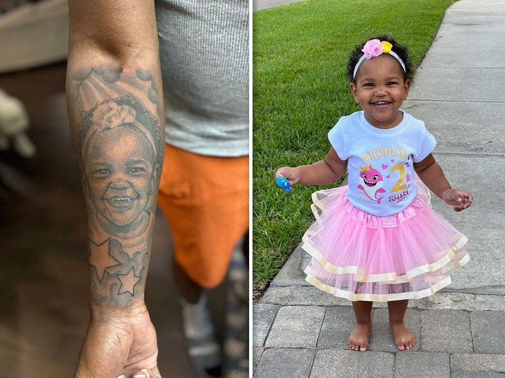 shaq barrett tattoo and daughter