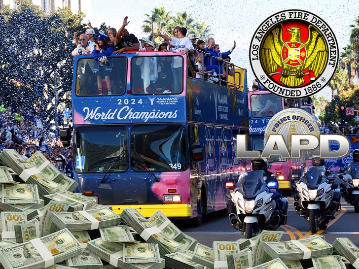 dodger parade cost lapd lafd