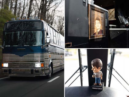 Charlie Sheen tour bus