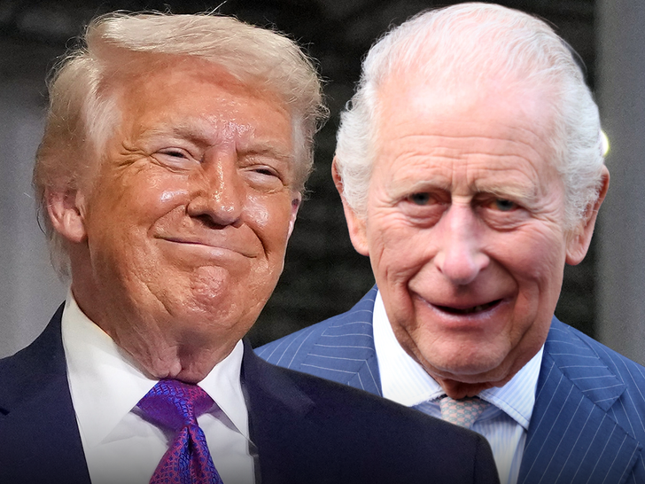 donald trump king charles main getty