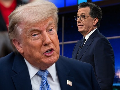 donald trump and stephen colbert getty 1