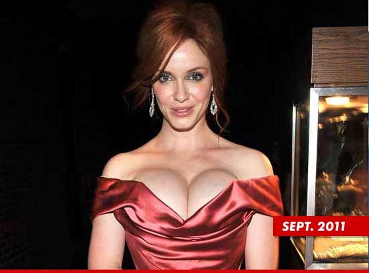 Broke Girls' Star Kat Dennings -- Cleavage Battle with 'Mad :: 0730-christina-hendricks-subasset-1