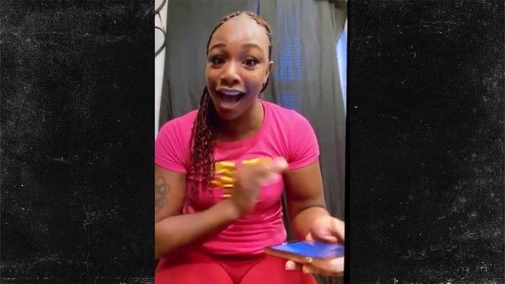 The war between Claressa Shields and Laila Ali is even nastier BEHIND THE SCENES ... with Claressa revealing all the trash talking messages they've been sending each other -- and it's WILD!!