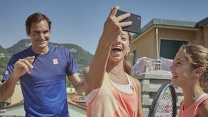 Roger Federer Surprises Viral Tennis Players For Rooftop Match