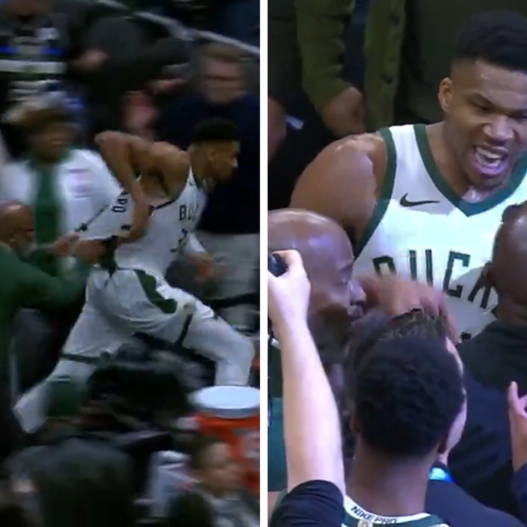 Giannis Furiously Races After Pacers Players to Get Game Ball
