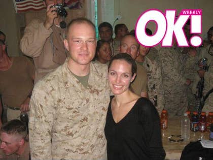 Jolie with the Troops