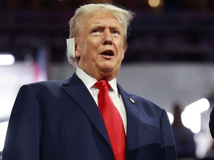 Donald Trump At The Republican National Convention With A Bandage On His Ear photos 7