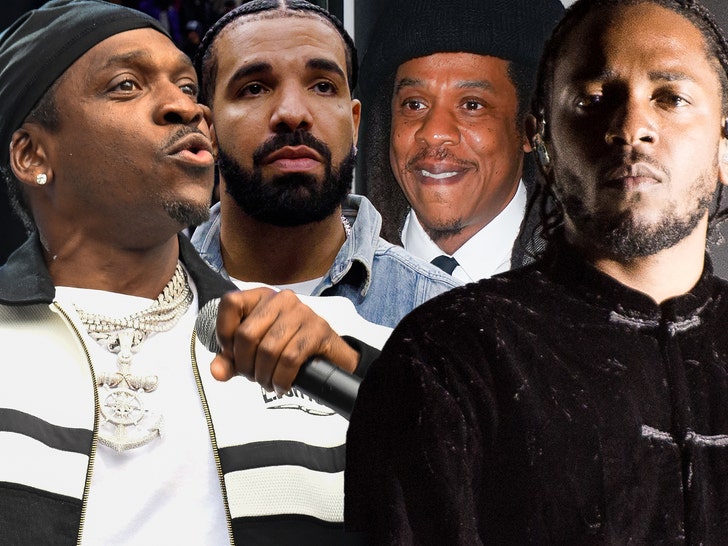 Jay-Z drake pusha t kendrick lamar getty omp
