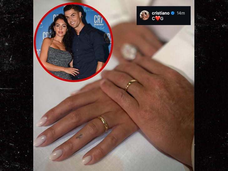 Cristiano Ronaldo engaged Georgina Rodríguez.instagram getty
