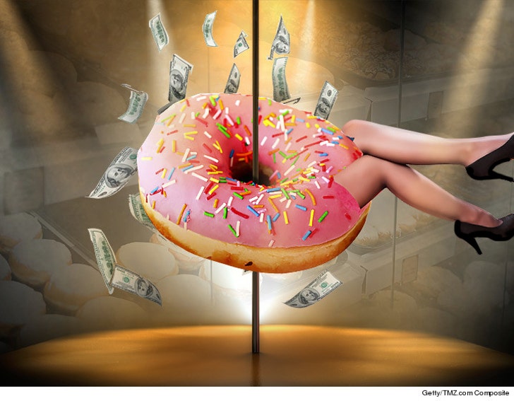 Spearmint Rhino Strip Club Sues -- Your Doughnuts Are Screwing :: 1215-rhino-donut-stripper-getty-tmz-fix-4