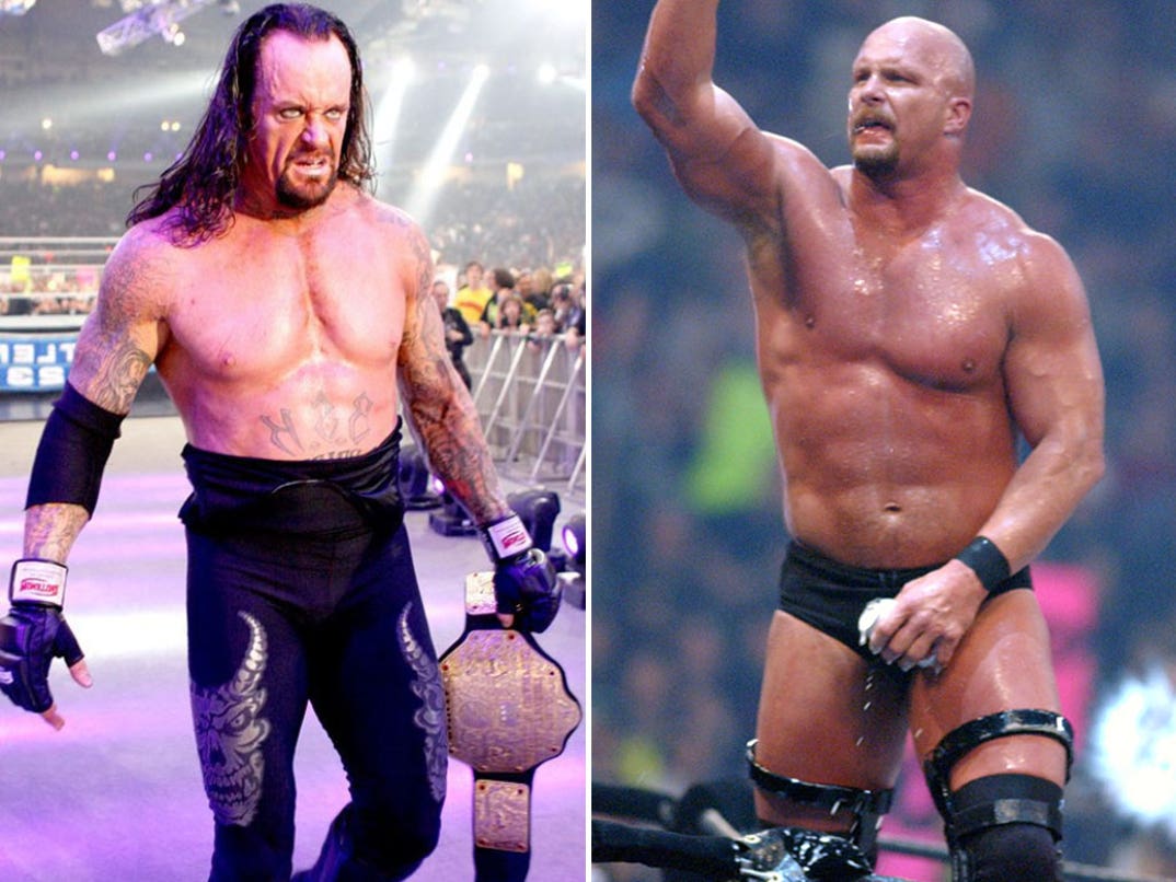 The Undertaker (52) vs. Stone Cold Steve Austin (53) -- RAW 25 Edition