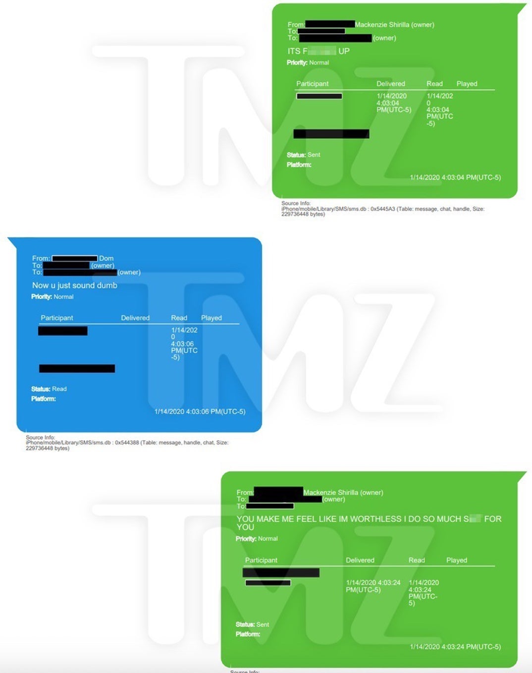 Mackenzie Shirilla Text With Late Boyfriend Dominic Russo 3