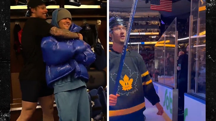 Auston Matthews supported Justin Bieber by rocking his new crocs