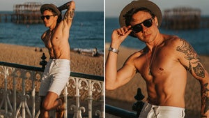 Jude Guaitamacchi's Shirtless Shots from Brighton Beach in U.K.