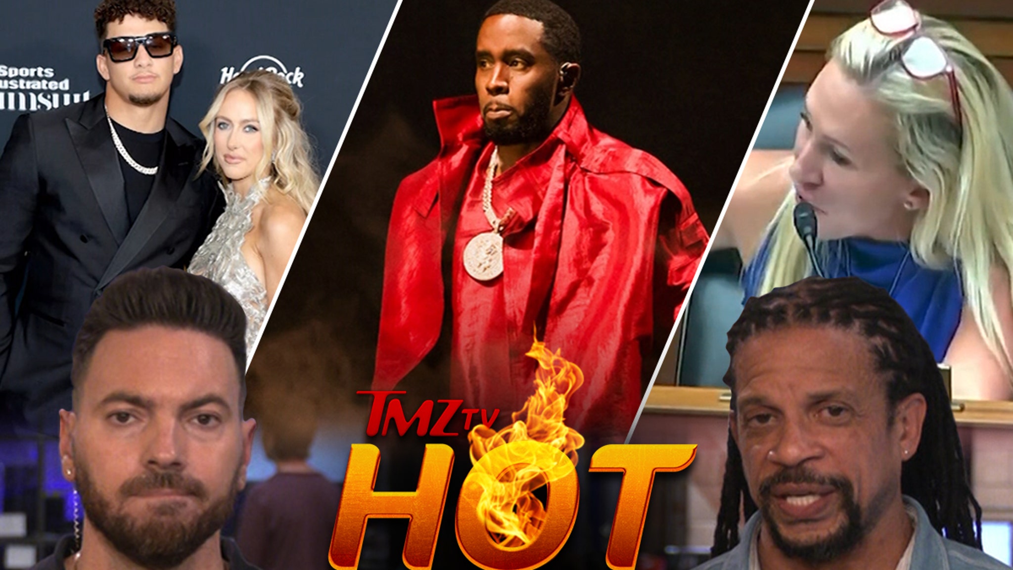 TMZ TV Hot Takes: Diddy Assault Video, Congress, Patrick and Brittany Mahomes