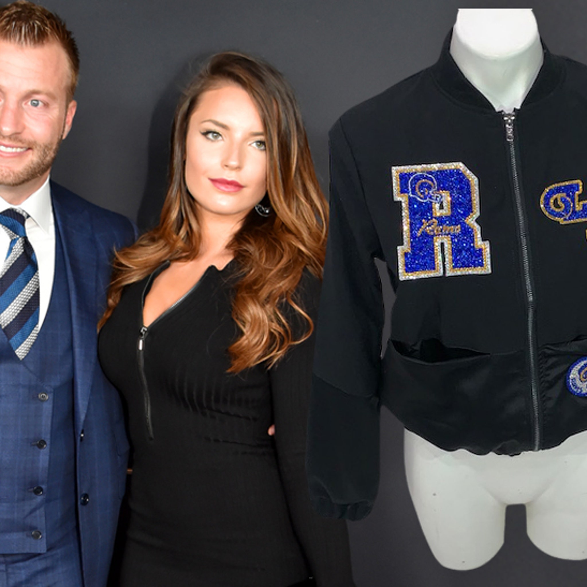 Sean McVay's GF Gets Custom Jacket For Super Bowl, 4,000 Crystals!