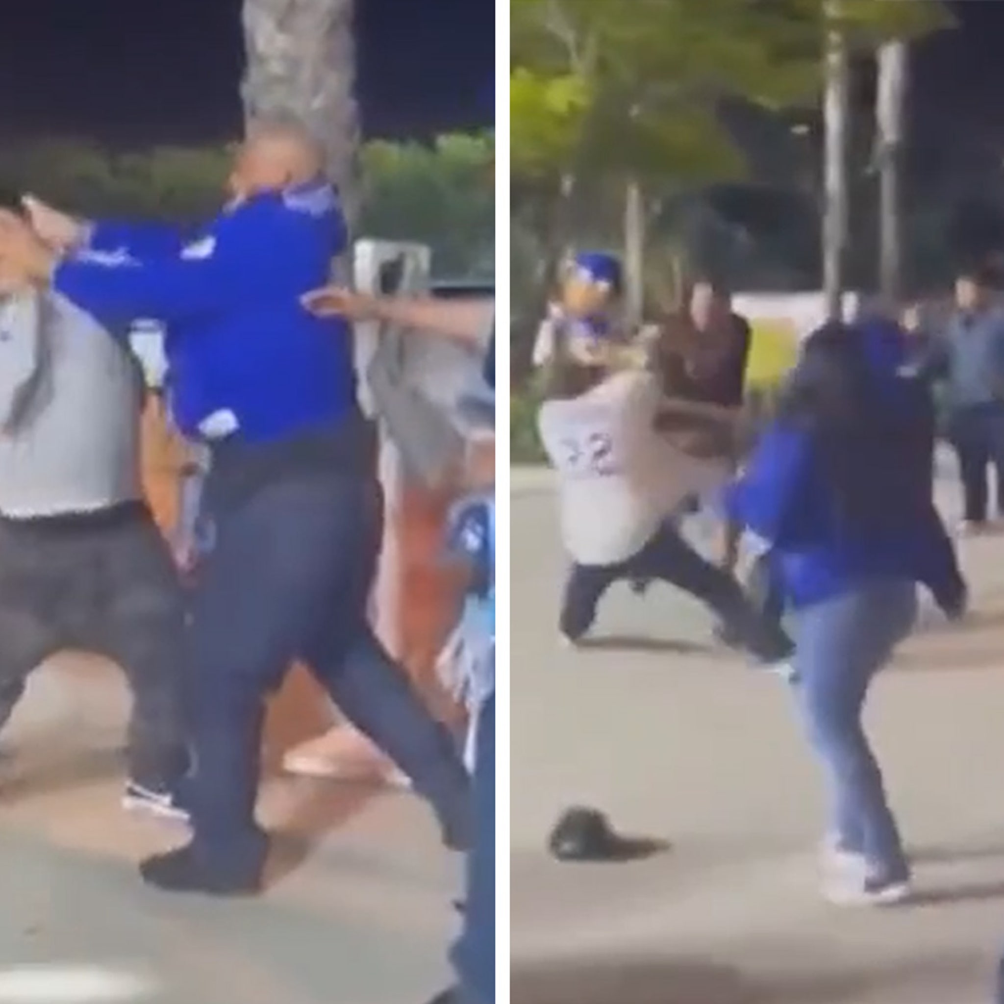 Dodger fan apparently knocked unconscious in stadium brawl – Daily