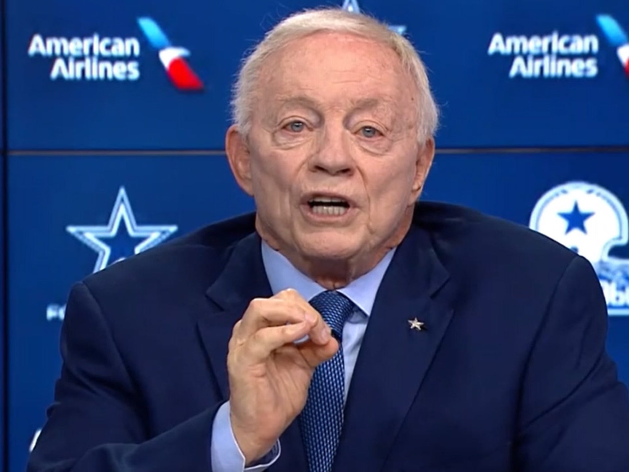 Jerry Jones' rules for the Cowboys: 'Our policy is that you stand at the  anthem, toe on the line'