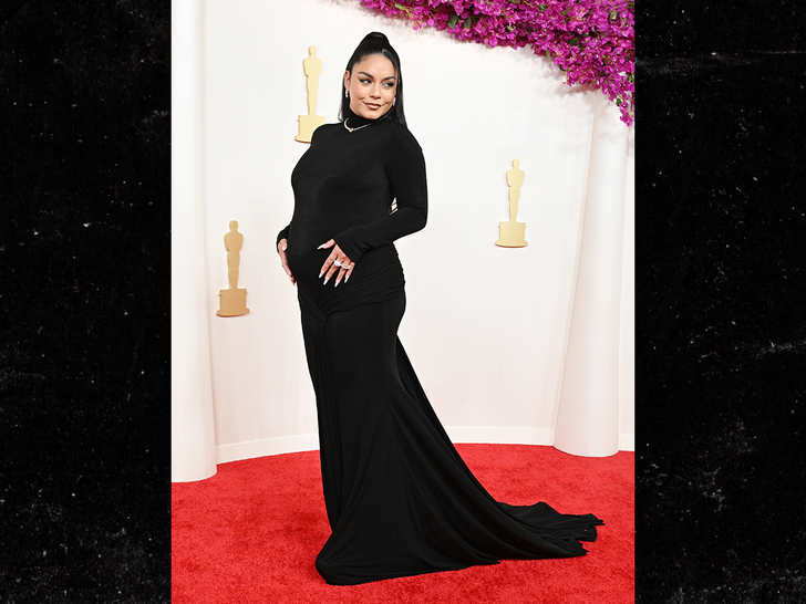 Vanessa Hudgens y su pancita de embarazada en los Oscar