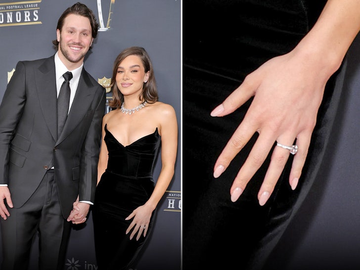 Hailee Stienfeld Flaunts Massive Engagement Ring For Josh Allen's MVP Night