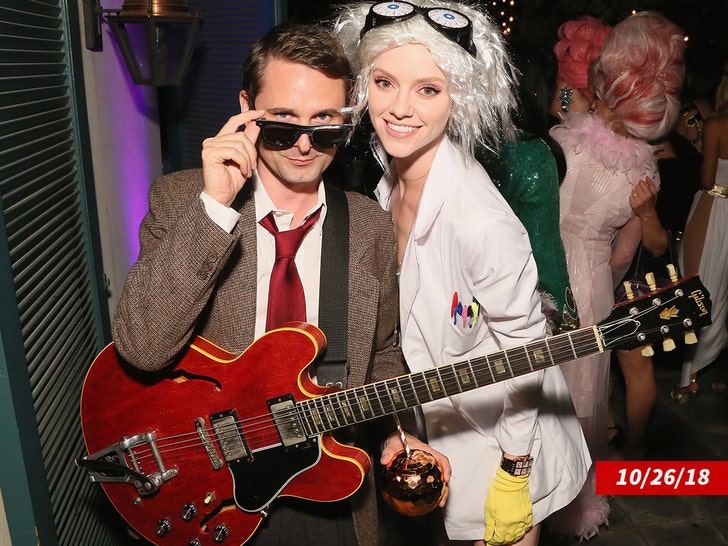 Matt Bellamy and Elle Evans getty sub 2