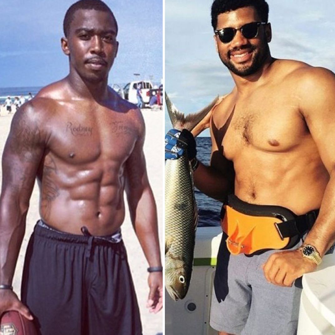 Tyrod Taylor (27) vs. Russell Wilson (27) hut, hut, hottie!