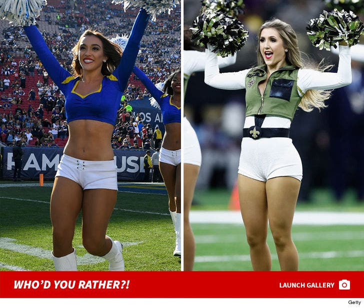 Rams vs. Saints Cheerleaders -- Who'd You Rather?!
