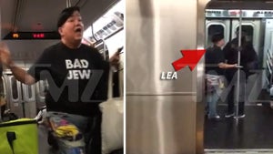 'Orange Is the New Black' Star Lea DeLaria -- Shouts Down Subway Preacher ... You Don't Own the Bible (VIDEO)