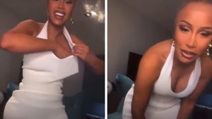 Cardi B Rubs Autographed CDs All Over Her Body and We Mean ALL Over