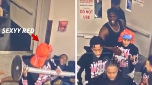Sexyy Red on Video During Massive Brawl at Airport That Got Her Arrested