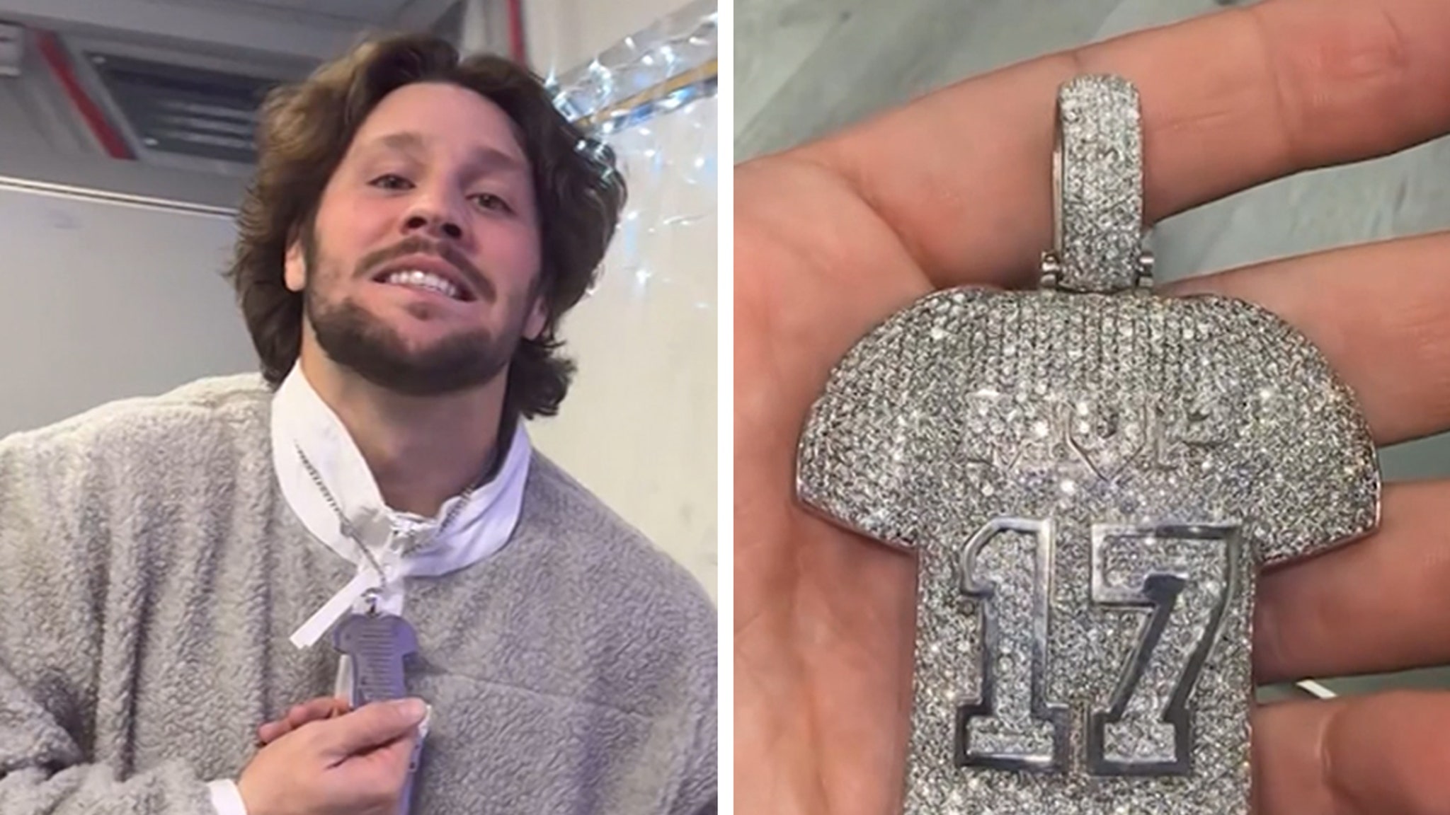 Josh Allen’s MVP Chain Features White Gold, 27 Carats Of Diamonds