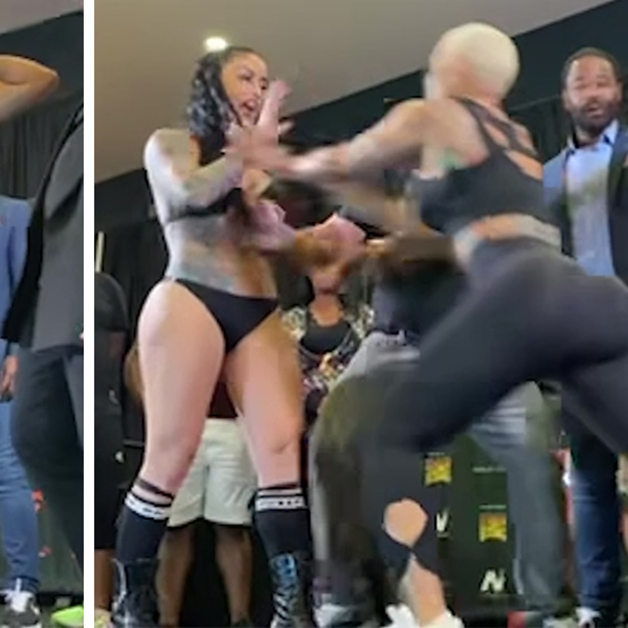 Blac Chyna Goes Down Hard But Fights to Draw in Celebrity Boxing Match