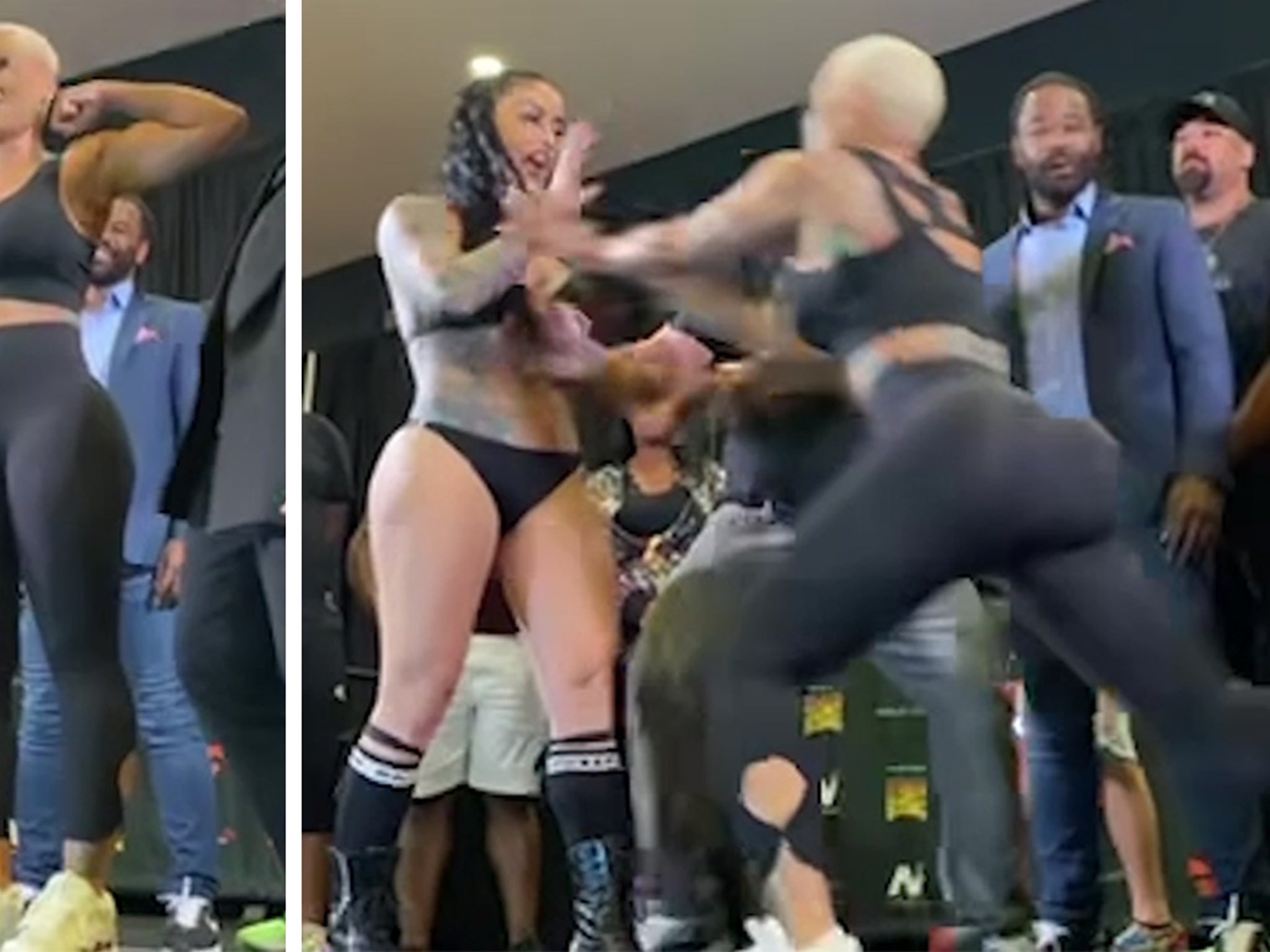 Blac Chyna Rages When Celeb Boxing Opponent Drops Kim Kardashian Diss