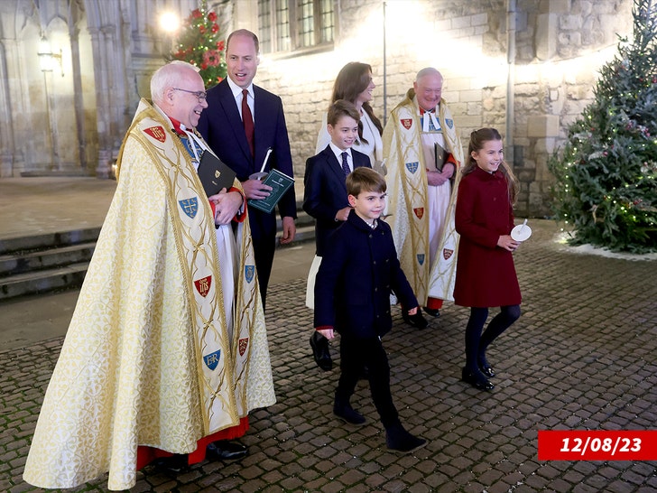 kate middleton and family christmas carol getty 2