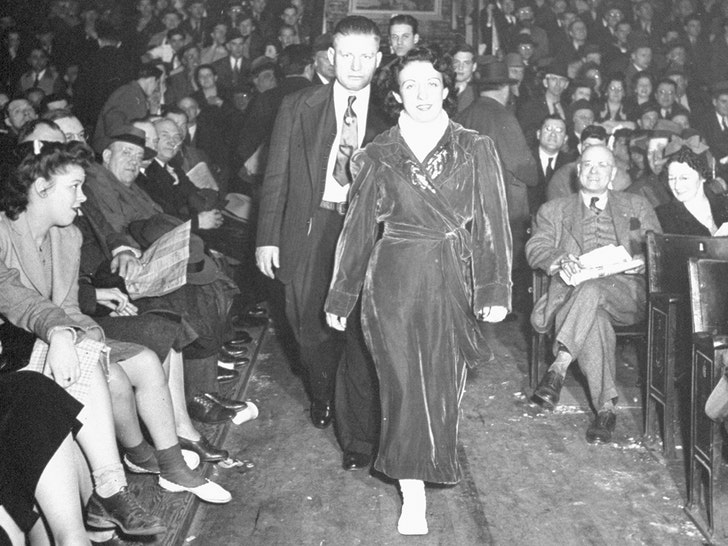 Wrestler Mildred Burke walking to the ring shutterstock 1