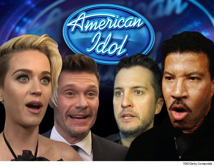 American Idol' Contestants Hooking Up Like Crazy for New Season :: 0306-american-idol-ryan-seacrest-lionel-richie-katy-perry-luke-ryan-getty-tmz-3