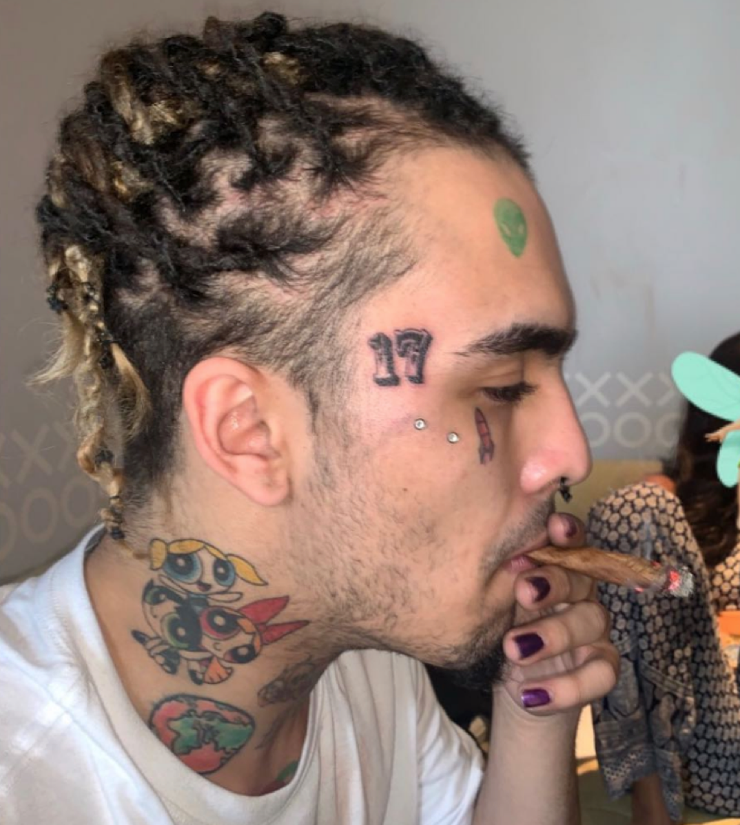 Wallpaper Lil Pump Rapper Gucci Gang Hair Face Background  Download  Free Image