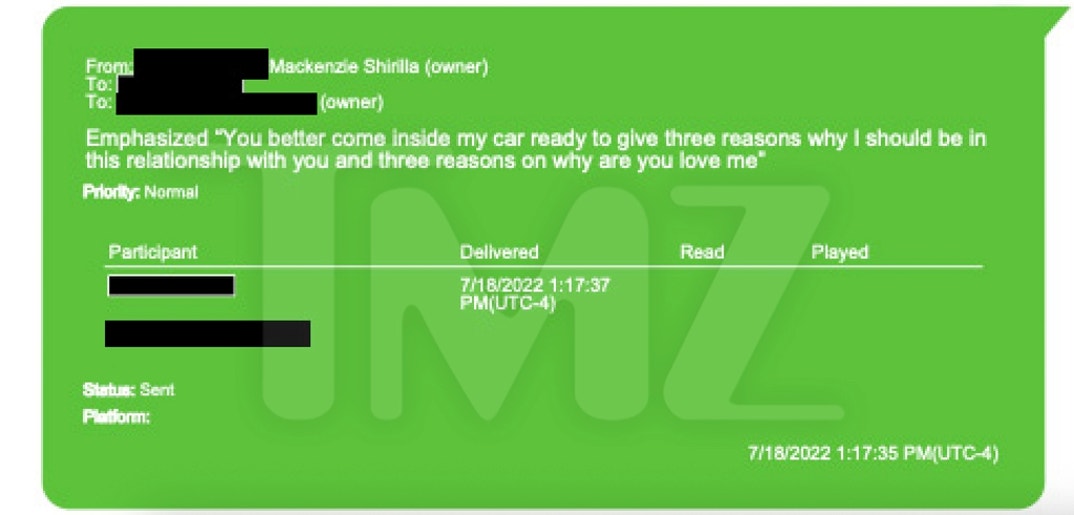 Inidivual Mazkenie Shirilla Accusing Dominic Russo 11