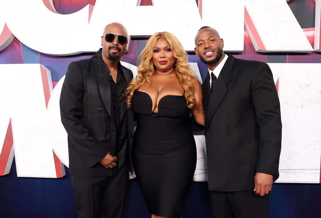 ) Shawn Wayans, Lizzo and Marlon Wayans