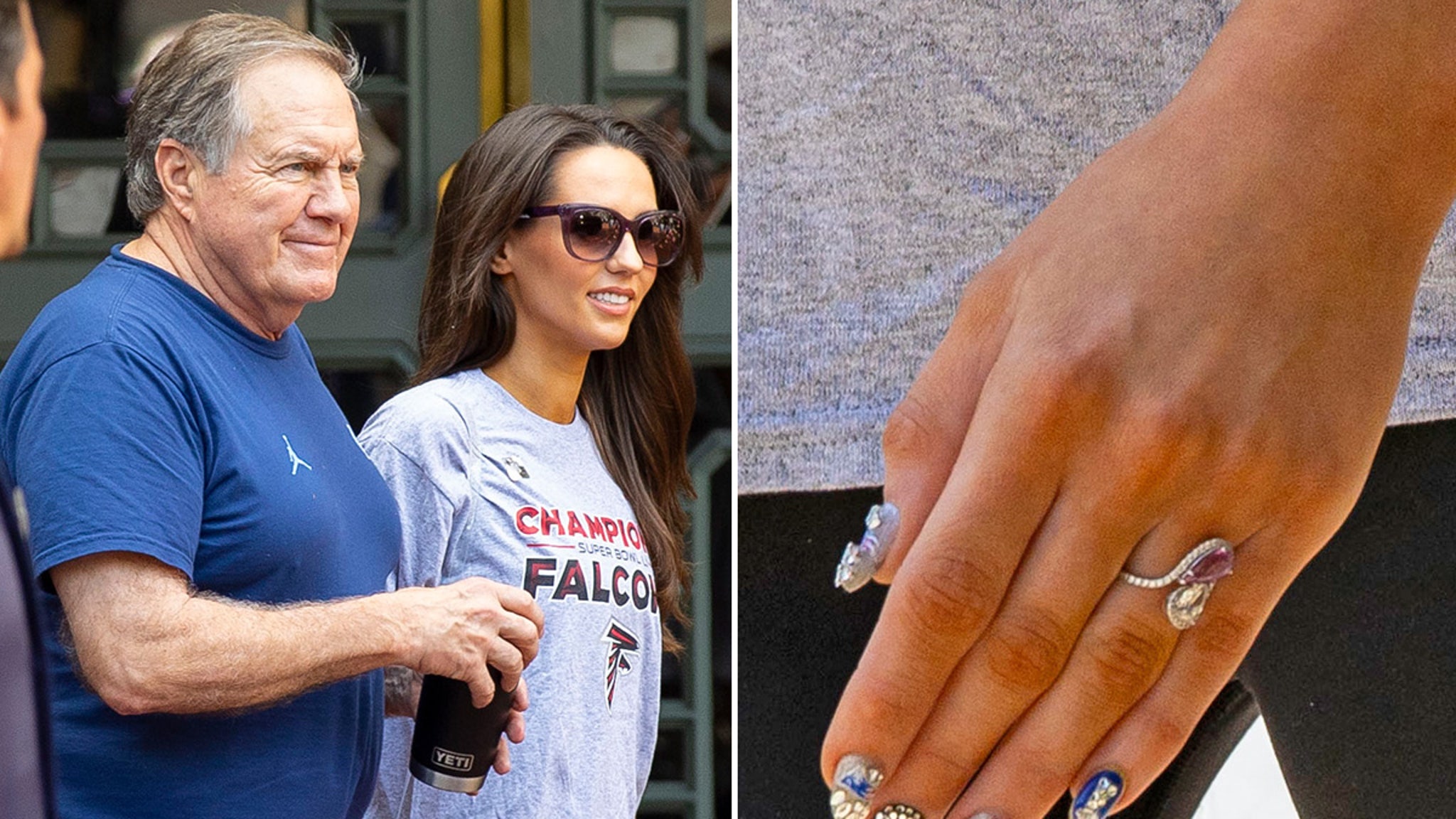 Bill Belichick's GF Jordon Hudson Trolls Falcons At Brunch With Roger Goodell