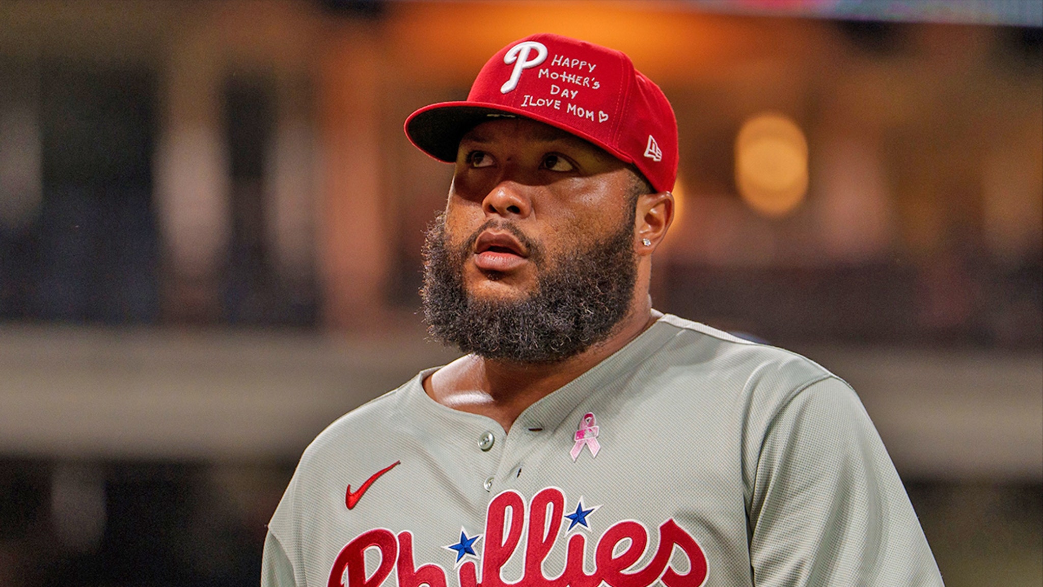 Phillies' Jose Alvarado Writes Sweet Mother's Day Message On Hat For Guardians Game