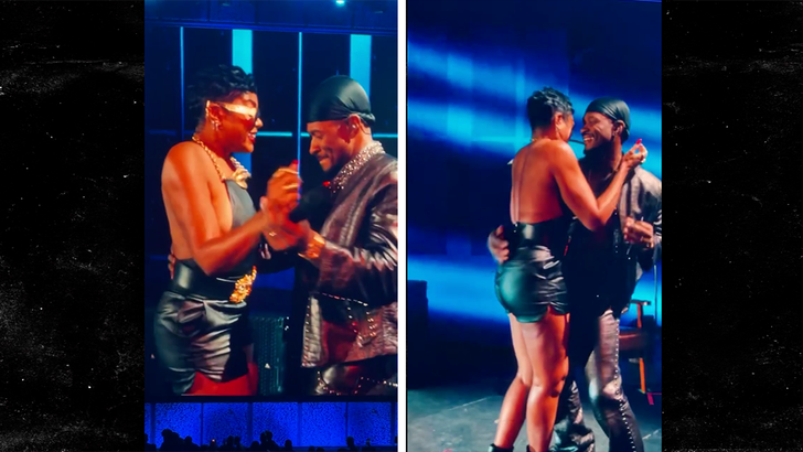 Usher Gets Flirty With Taraji P. Henson During Las Vegas Show