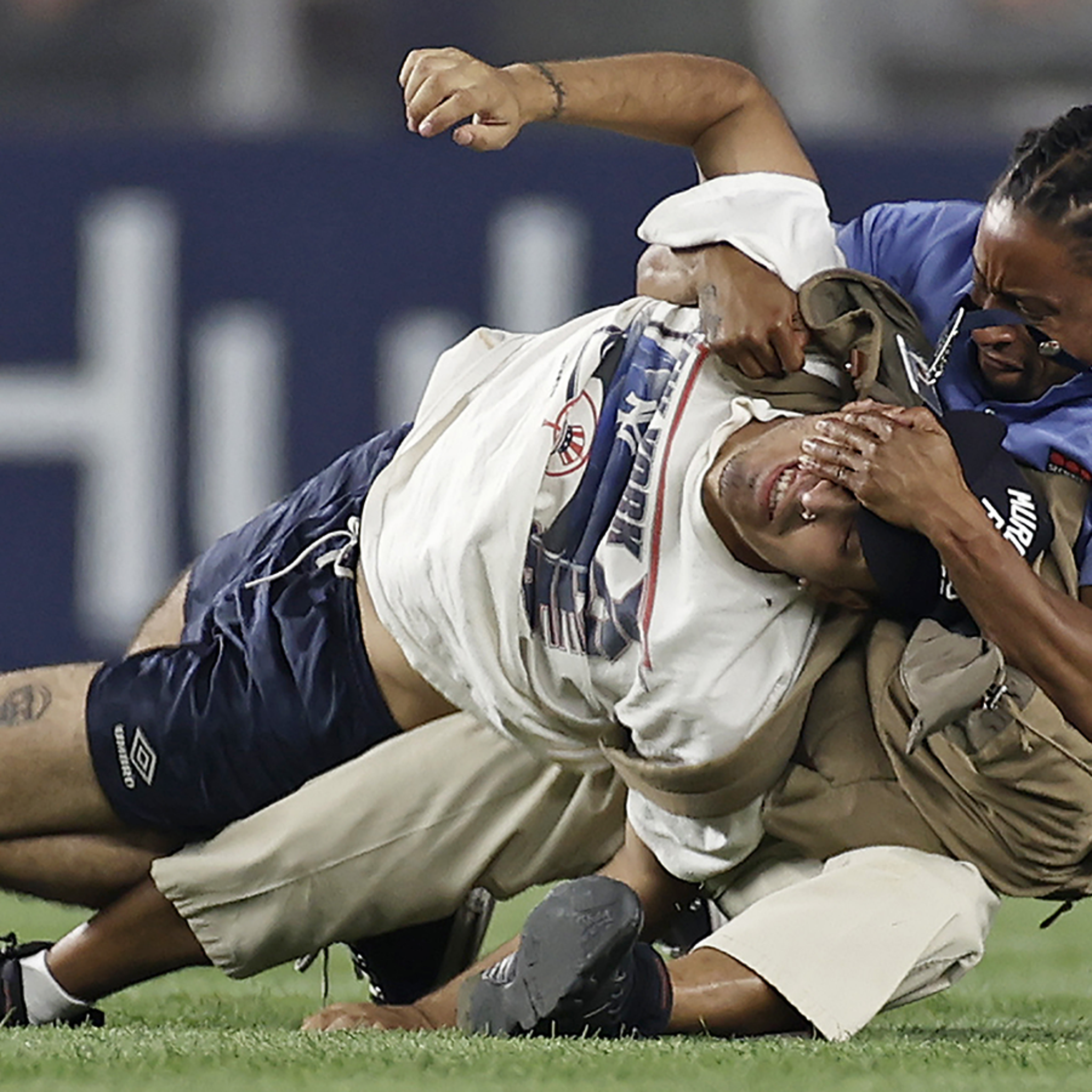 Yankees Security Kicks Out Shirtless Philly Fan for Starting an