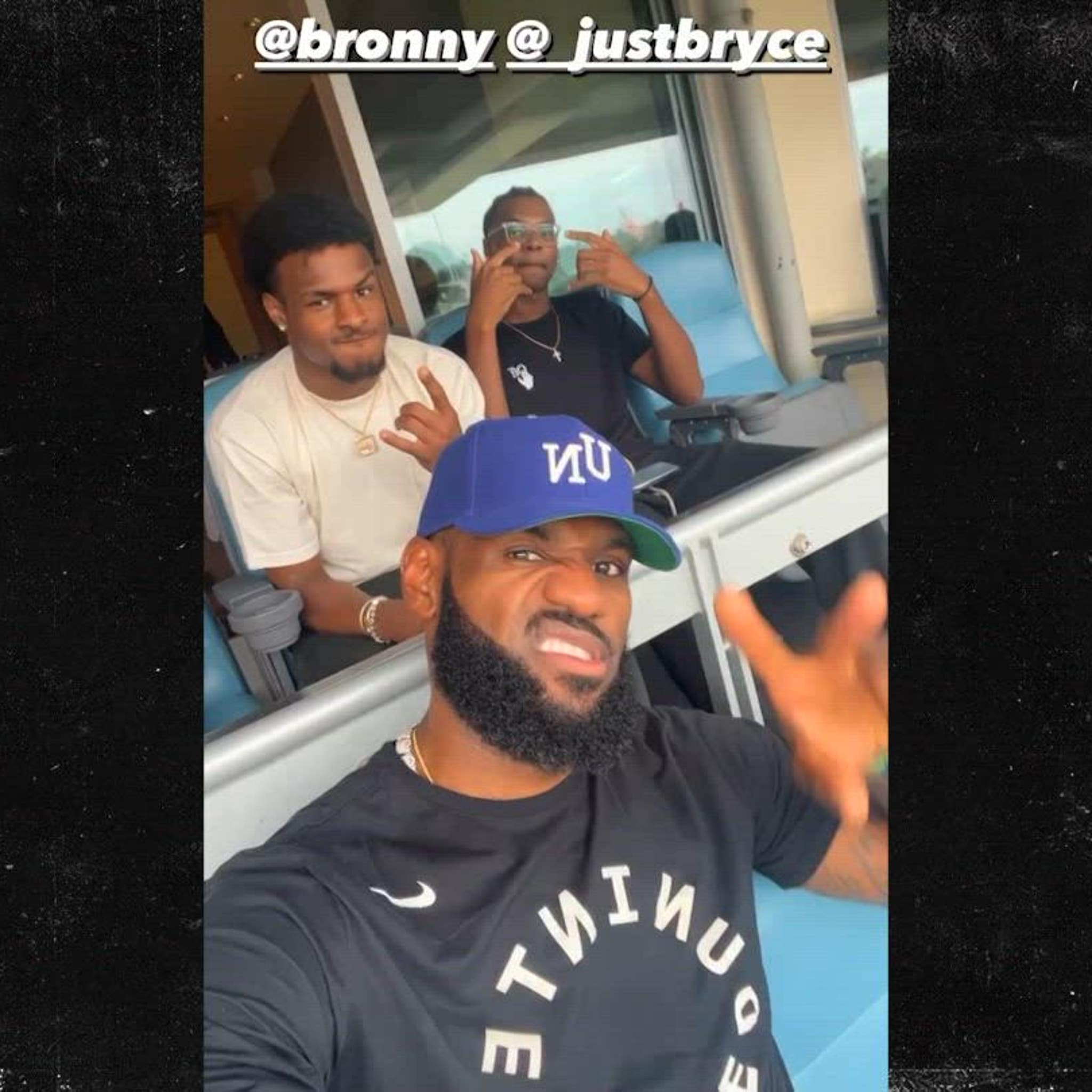 LeBron James Attends Dodgers Game With Son Bronny After His Cardiac Arrest
