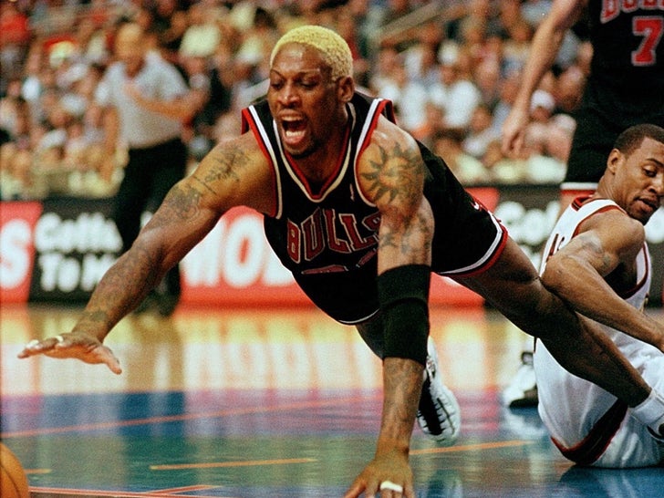 Dennis Rodman on the Court