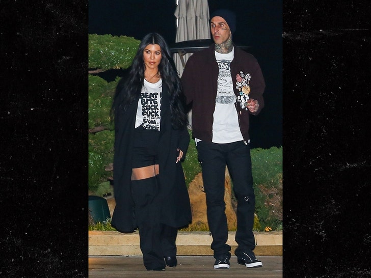 Kourtney and Barker's Date Night, Sex Demands Tee Included